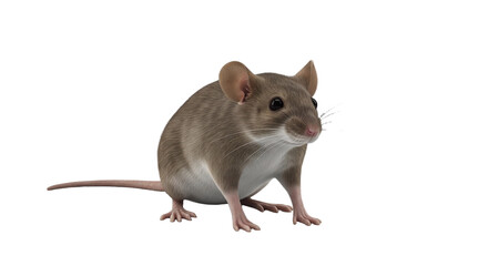 rat on white background