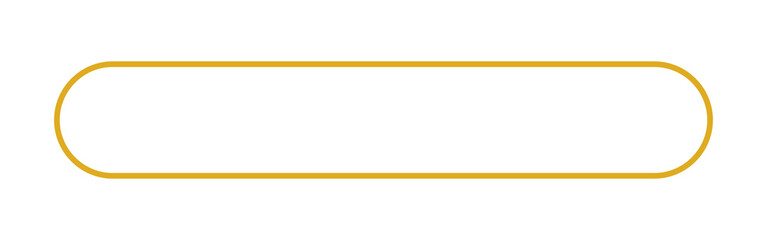 Obraz premium White button or banner with golden outline on transparent background.