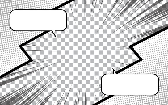 scene comic background with speech bubble expression