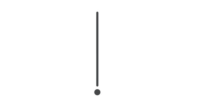 Exclamation mark punctuation symbol.