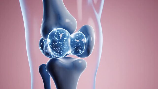 Human Wrist Joint Anatomy Detailed Medical Animation Showing Cartilage and Bone Structure Close Up