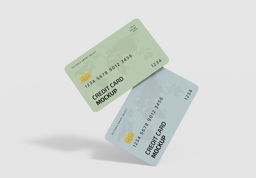 Minimal Credit Card Mockup Presentation