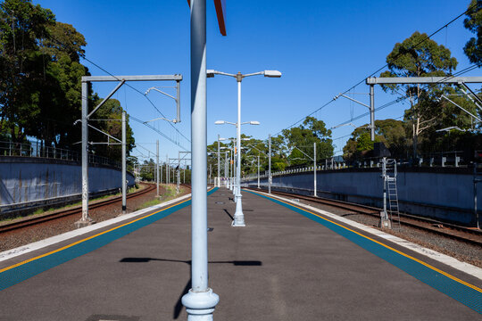 platform of Narwee station in Sydney suburb