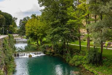 Pliva river cascades in Jajce, Bosnia and Herzegovina. © Tomasz Wozniak