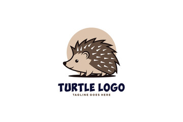 Mascot Modern hedgehog logo design © Fauzana