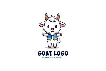 Mascot Modern Goat logo design