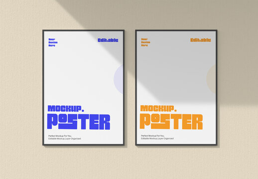Minimal Wall Poster Mockup