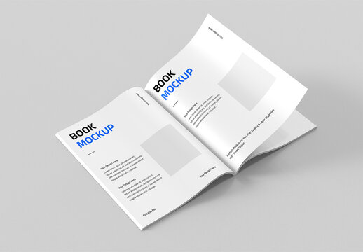 Open Book Mockup
