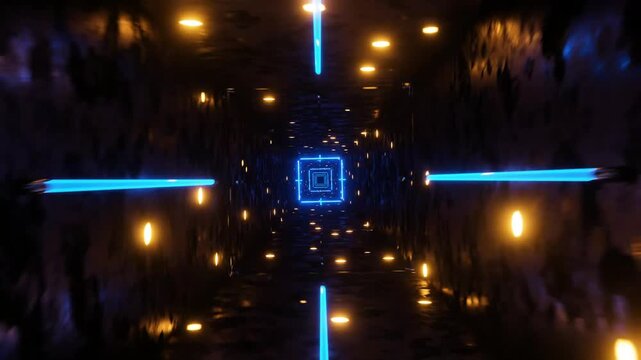 Animated abstract tunnel