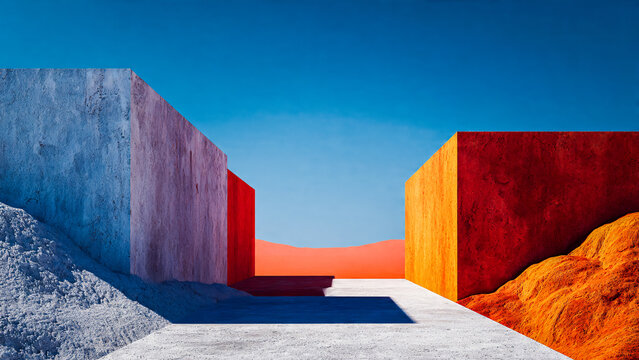 Construction moderne minimaliste