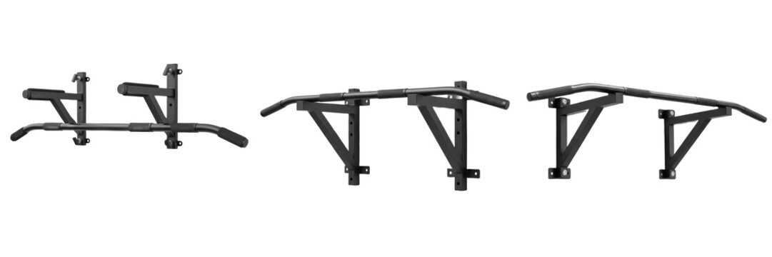Heavy Duty Wall Mounted Multi Grip Pull Up Bar Station for Home Gym Strength Training