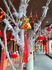 Chinese New Year Decoration - Gold Ingot & Lanterns