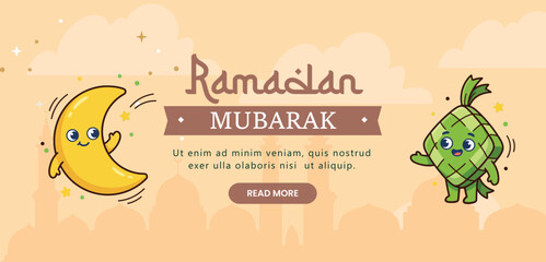 Ramadan Mubarak Event Poster Layout