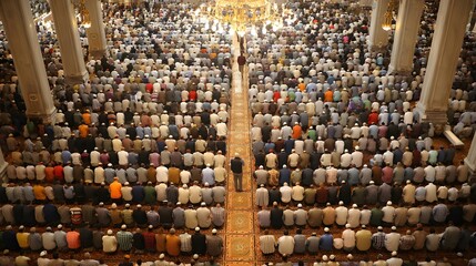 Shared devotion during Eid congregational prayer