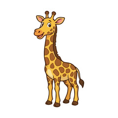 Obraz premium giraffe isolated on white background