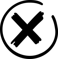 Obraz premium Check mark sign, Hand drawn doodle sketchy element. Tick, cross mark and exclamation mark icon. Approved, yes, confirm, done, vote, accept, tick, select, check box