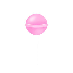 Cute Colorful Lollipop Candy Illustration Isolated on Transparent Background Png