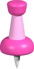 Pink Pushpin, Pink Thumbtack