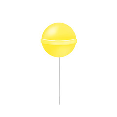 Cute Colorful Lollipop Candy Illustration Isolated on Transparent Background Png