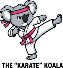 The Fierce Karate Koala Martial Arts Mascot © Nh Parvej