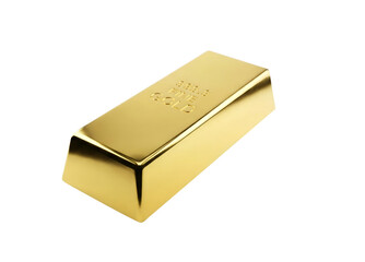 Gold bar with fine gold 999.9 inscription on transparent background. Png clip art concept for wealth, finance, and investment.