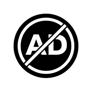 Ad Blocked Icon Ui Element For Digital Interfaces