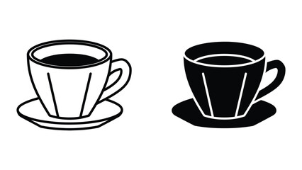 Obraz premium Coffee cups illustration