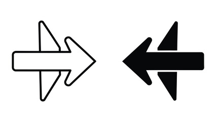 Opposing Arrows Illustration