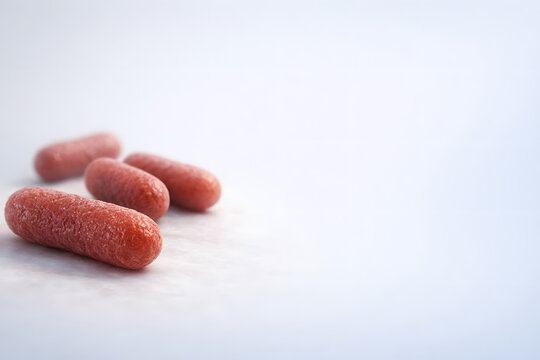 Prevotella intermedia bacteria gram negative anaerobic on soft gradient medical background with copy space