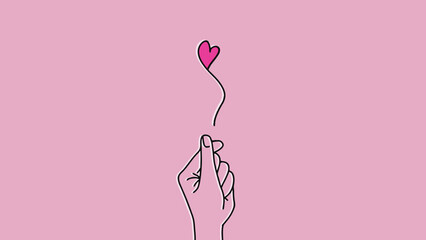 Finger Heart, Love Symbol, Drawing heart