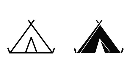 Simple tent icons © Jahidul