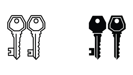 Keys icon set