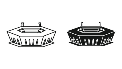Stadium or arena outline icons © Jahidul