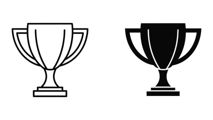 Two Trophies Icon Set © Jahidul