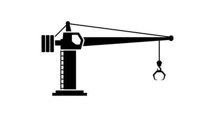 Obraz premium Crane Hoist Lifting Equipment Machinery Industrial.