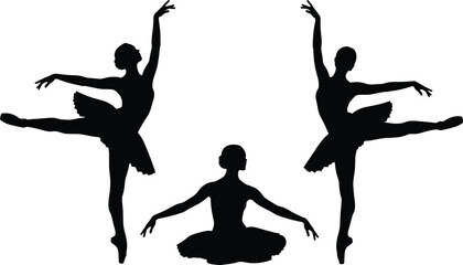 Man silhouette holding handgun set, male shooter in various shooting stances with pistol, firearms training and personal self defense weapon collection. © Md