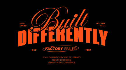 Urban Minimalist Fashion Typography. Slogan typography for casual, retro club, and streetwear styles. For screen printing on oversized t-shirts and jackets. © lanllan