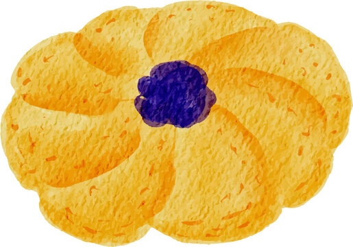 Sweet Cookie Watercolor Illustration