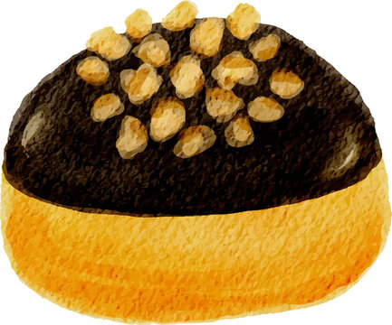 Sweet Cookie Watercolor Illustration