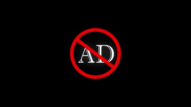 No Ad Sign Advertising Rejection Symbol Red Circle Prohibition ad rejection prohibition sign