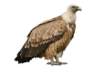 Fototapeta premium Griffon vulture standing on transparent background
