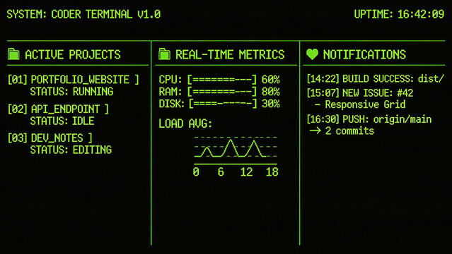 Technical Mono: Retro-Coder Aesthetic