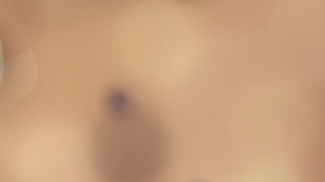 Blurry Closeup of Human Skin with Moles.