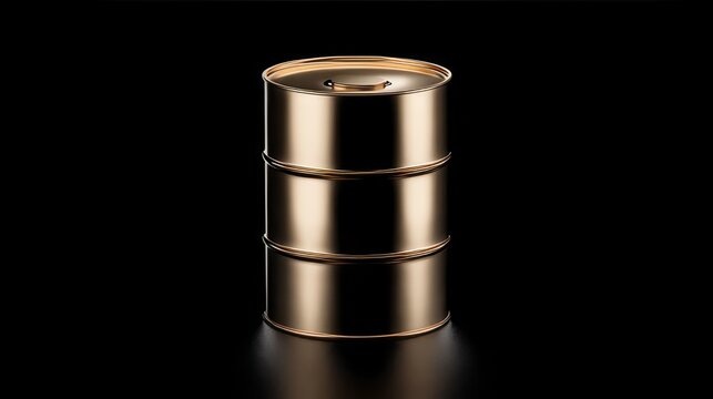 Stacked Golden Oil Drums &ndash; Symbol of Energy, Commodity, and Industrial Value