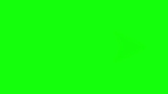 Arrow Icon Animation with Green Screen Chroma Key for Business Growth Success and Directional Pointer