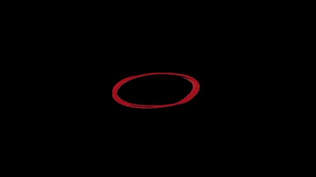 Vibrant red curved line on dark background