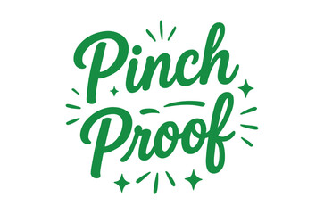 Fototapeta premium Basic RGBGreen Pinch Proof logo with sparkles on white background