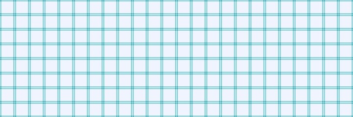 Seamless light blue and teal grid pattern. Minimalist geometric check background for textile, wrapping paper, and digital wallpaper design. Clean linear aesthetic for modern stationery.