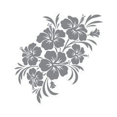 Stylized Hibiscus Flower Bouquet Arrangement