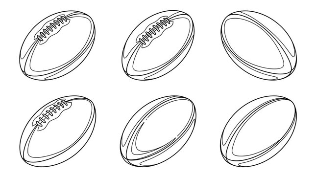 Printable Rugby Ball Template